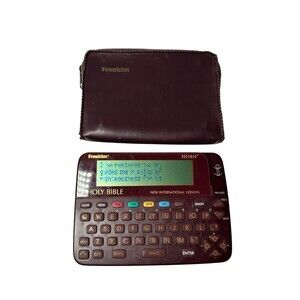 FRANKLIN BOOKMAN Electronic Holy Bible NIV VTG 1994 Parts Only- With Case- Read